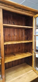 Oak, Teak and Oregon Library Cabinet