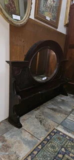Oak Overmantle Mirror