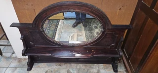 Oak Overmantle Mirror