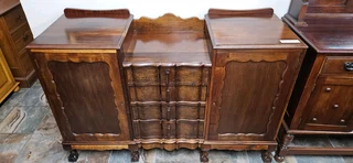 Imbuia Tiered Sideboard