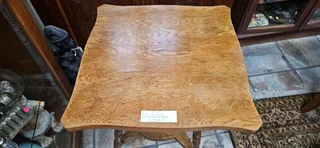 American Vintage Birchwood Lamp Table
