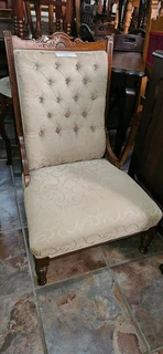 Edwardian Walnut Nursing Chair