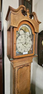 Georgian Oak Grandfather Clock: Jo Wells &amp; Sohull