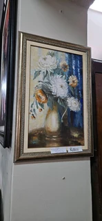 Oil Still Life Chrysanthemums