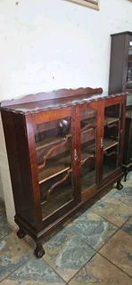 Imbuia 3-door Bookcase