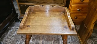 Oak Rustic Stool/ Side Table