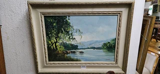 Titta Fasciotti: Oil on Board Landscape