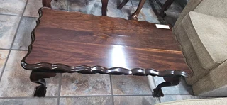 Imbuia Ball and Claw Rectangular Coffee Table