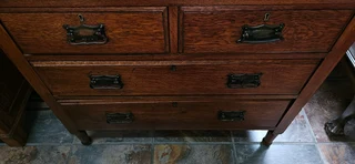Oak Twenties 3-mirror Dressing Chest