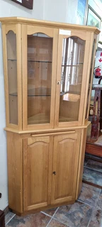 Oak Corner Cabinet