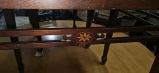 Edwardian Poplar Inlaid Piano Stool