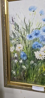 Oil Painting of Flowers by Thompson