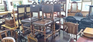 8 x 19thC French Walnut Barley-twist Dining Chairs EACH