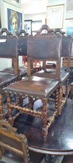 8 x 19thC French Walnut Barley-twist Dining Chairs EACH