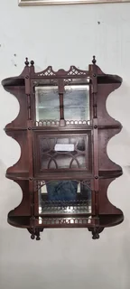 Edwardian Walnut Wall Cabinet