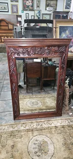 Mahogany Carved Mirror