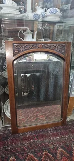 Walnut Carved Mirror