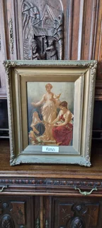 Antique Oil Painting in Baroque Frame