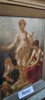 Antique Oil Painting in Baroque Frame