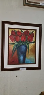 Still Life of Tulips by Helena
