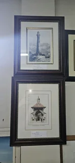 2 x Framed Prints: Pagoda and Lighthouse EACH