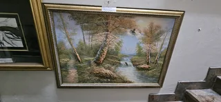 Forest Landscape with Mountain