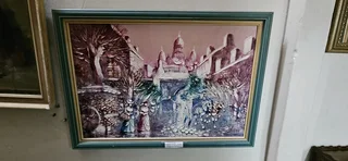 Boris Chezar Impasto Painting of 19thC Madrid