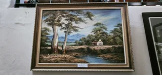 Acrylic Landscape by S. Wood