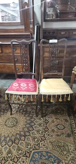 2 x Edwardian Mahogany Salon Chairs EACH