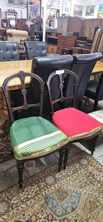 2 x Victorian Ebonized Mahogany Chairs EACH