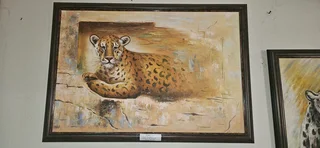 Acrylic Cheetahs by David x 2