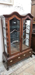 Imbuia Double-gabled Showcase