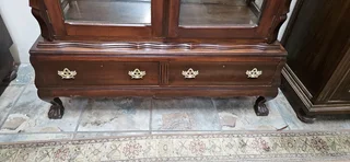 Imbuia Double-gabled Showcase