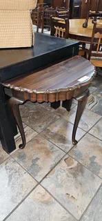 Imbuia Half-moon Table Queen Anne