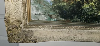 Guido Odierna Seascape of Capri: Oil on Canvas