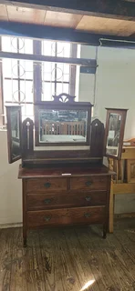 Oak 3-mirror Twenties Dressing Chest