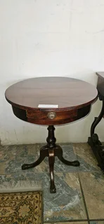 Mahogany Drum Table