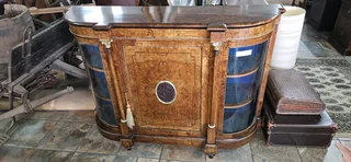 19thC Walnut Inlaid and Ormulu-mounted Cabinet