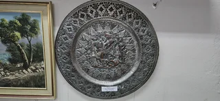 Vintage Copper Engraved Tray