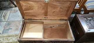 Oriental Carved Camphor Chest