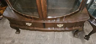 Imbuia Demi-lune Showcase