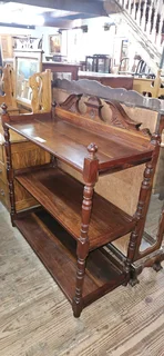 Edwardian Walnut Dumb Waiter