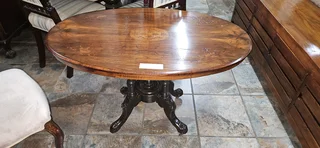 Victorian Inlaid Oval Occasional Table