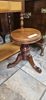 Victorian Walnut Rotating Stool