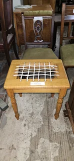 Oak Riempie Stool #1