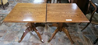 2 x Oak Bistro Dining Tables EACH
