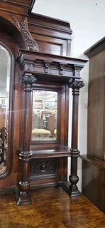 Edwardian Walnut and Oak Large Chiffonier