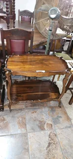 Stinkwood 2-tier Drinks Trolley