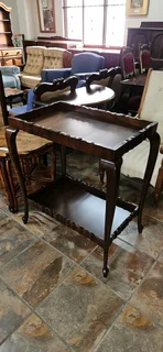 Stinkwood 2-tier Drinks Stand