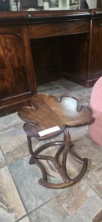 Stinkwood Oak-leaf Side Table x 1